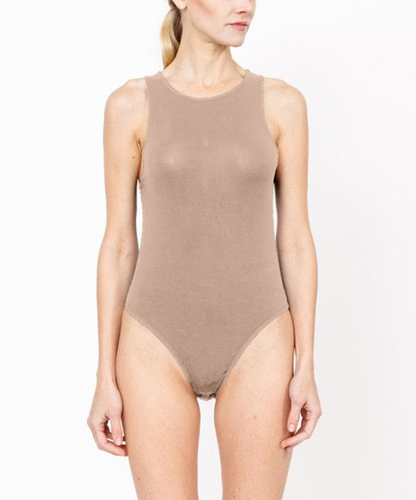 Fabina Bamboo Halter Neck Bodysuit