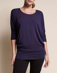 Fabina Bamboo Side Rouch Dolman Top