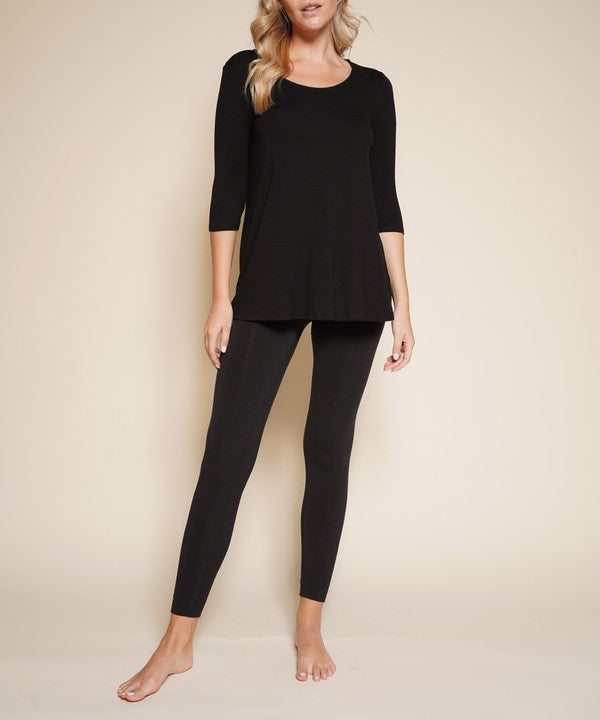 Fabina Bamboo Elbow Tunic Tee