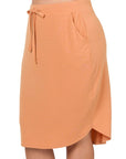 Zenana Plus Self-Tie Tulip Hem Skirt