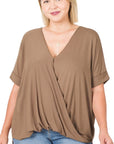 Zenana Plus Rayon Spandex Crepe Layered Top - My Pampered Life Seattle