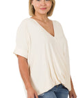 Zenana Plus Rayon Spandex Crepe Layered Top - My Pampered Life Seattle