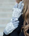 Leopard Stretch Touch Screen Gloves