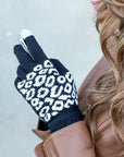 Leopard Stretch Touch Screen Gloves