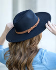 Wide Brim Panama Fedora Hat