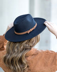 Wide Brim Panama Fedora Hat