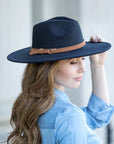 Wide Brim Panama Fedora Hat