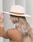 Wide Brim Panama Fedora Hat