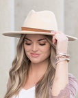 Wide Brim Panama Fedora Hat