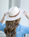 Wide Brim Panama Fedora Hat