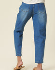 Vibrant M.i.U Distressed Slouchy Jean