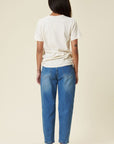 Vibrant M.i.U Distressed Slouchy Jean