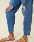 Vibrant M.i.U Distressed Slouchy Jean