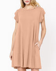 Fabina Bamboo Tulip Sleeve Dress