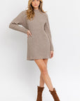 Gilli Turtle Neck Sweater Dress - Online Only