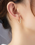Heart Huggie Hoop Earrings - Online Only
