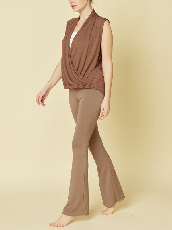Fabina Bamboo Slim Bell Yoga Pants