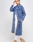 Blue age Non-Stretch 3/4 Denim Jacket