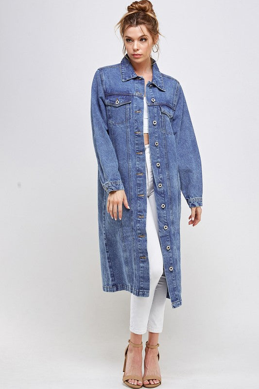 Non-Stretch 3/4 Denim Jacket - Online Only