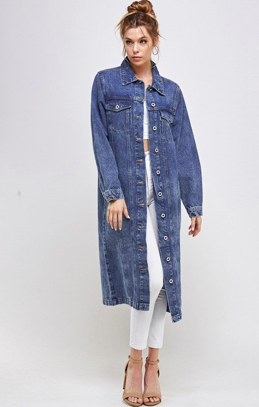 Blue age Non-Stretch 3/4 Denim Jacket