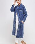 Blue age Non-Stretch 3/4 Denim Jacket