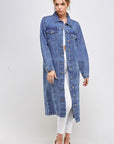 Blue age Non-Stretch 3/4 Denim Jacket