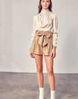 Do + Be Collection Front Self Tie Shorts