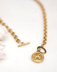 Coin Accent Chain Necklace - Online Only