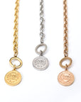 Coin Accent Chain Necklace - Online Only