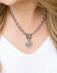 Coin Accent Chain Necklace - Online Only