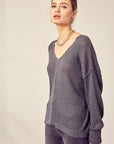 Mustard Seed V-Neck Knit Top - Online Only