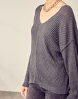 Mustard Seed V-Neck Knit Top - Online Only