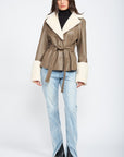 Emory Park Faux Shearing Trimmed Jacket