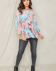 Swirl Tie Dye Bishop Sleeve Tunic