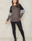 V-Stich Color Block Tunic