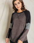 V-Stich Color Block Tunic