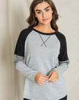 V-Stich Color Block Tunic