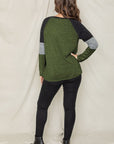 V-Stich Color Block Tunic