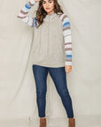 PLUS Stripe Sleeve Hoodie