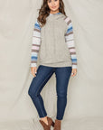 PLUS Stripe Sleeve Hoodie