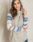 PLUS Stripe Sleeve Hoodie