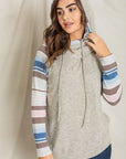 PLUS Stripe Sleeve Hoodie