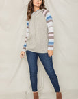 PLUS Stripe Sleeve Hoodie