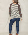 Two Tone Terry Stripe Tunic