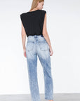 Denim Lab USA Ripped Boyfriend Jeans