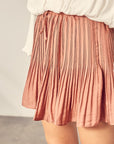 Mustard Seed Pleated Skort