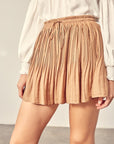 Mustard Seed Pleated Skort