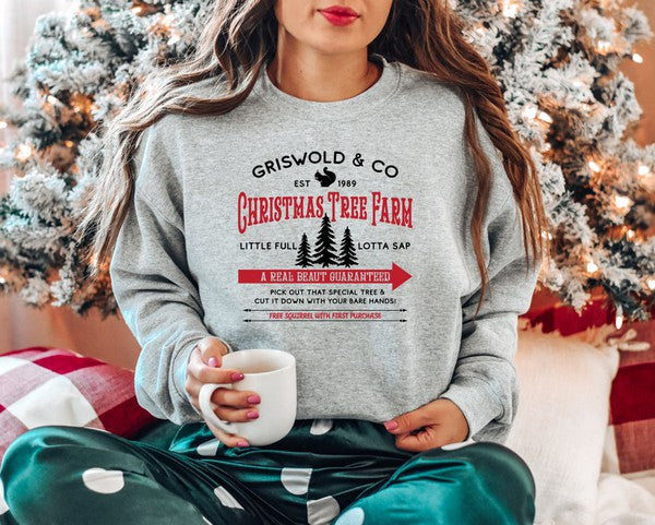 Christmas Tree Farm Griswold Co  Sweatshirt