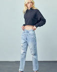 Denim Lab USA Crossover Boyfriend Jeans