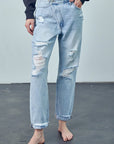 Denim Lab USA Crossover Boyfriend Jeans